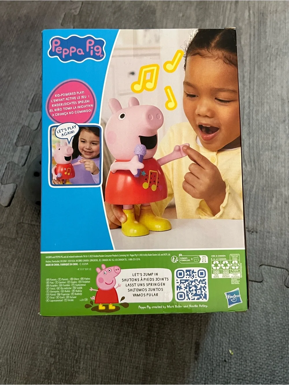 Hasbro Peppa Pig Talk & Sing Peppa Interactive Toy w/ Mic, 50+ Sounds